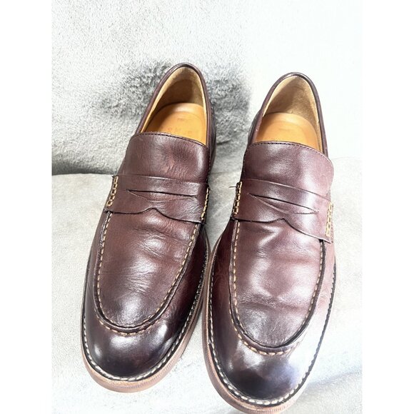 Sperry Gold Cup Penny Loafers Men’s 11 M Brown Leather Bellingham Top Sider Shoe - Picture 2 of 10